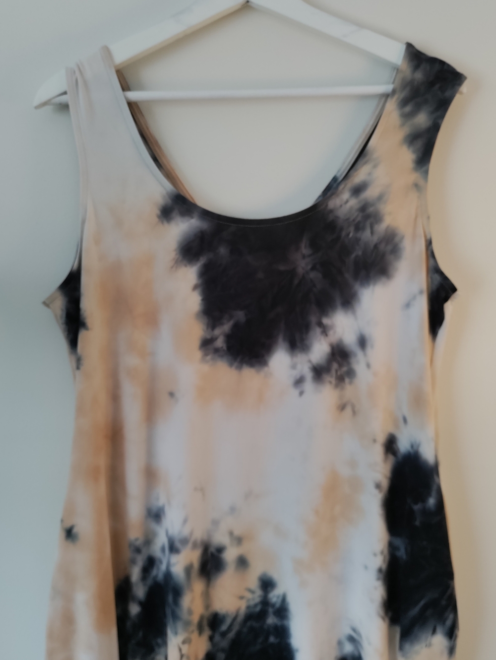 Nina Leonard Sleeveless Tie Dye Midi Dress / Size Medium - Picture 6 of 13